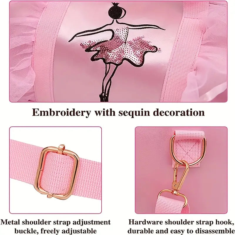 Ballerina Ruffle Duffel Bag