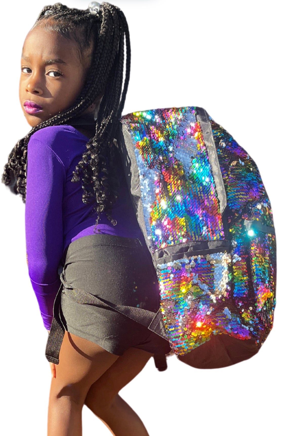 Rainbow Sequin Backpack