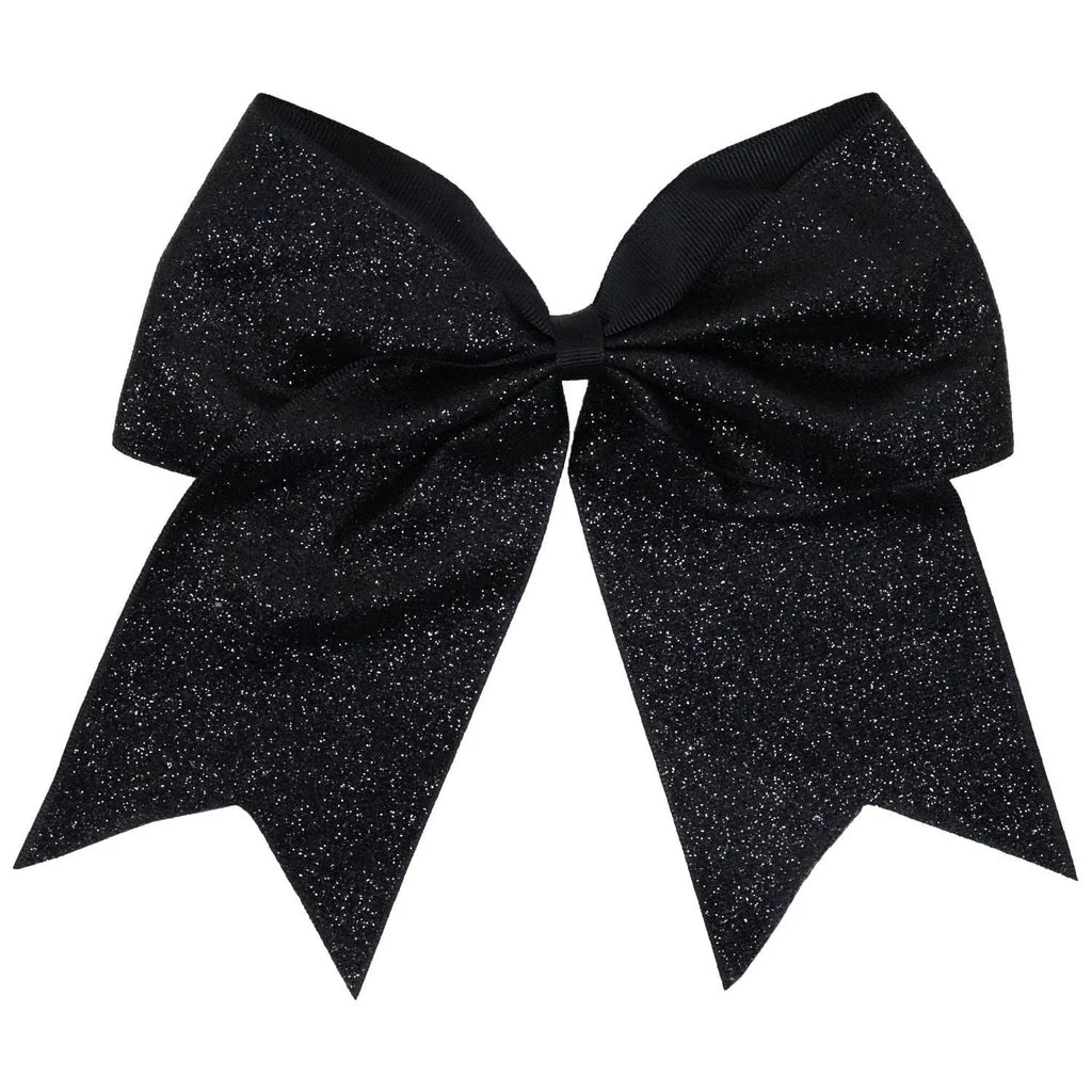 Kenz Laurenz Large Glitter Hair Bow w/Ponytail Holder