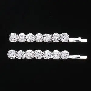 Dasha Round Crystal Bobby Pins