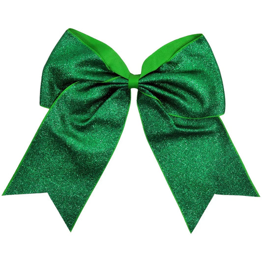 Kenz Laurenz Large Glitter Hair Bow w/Ponytail Holder