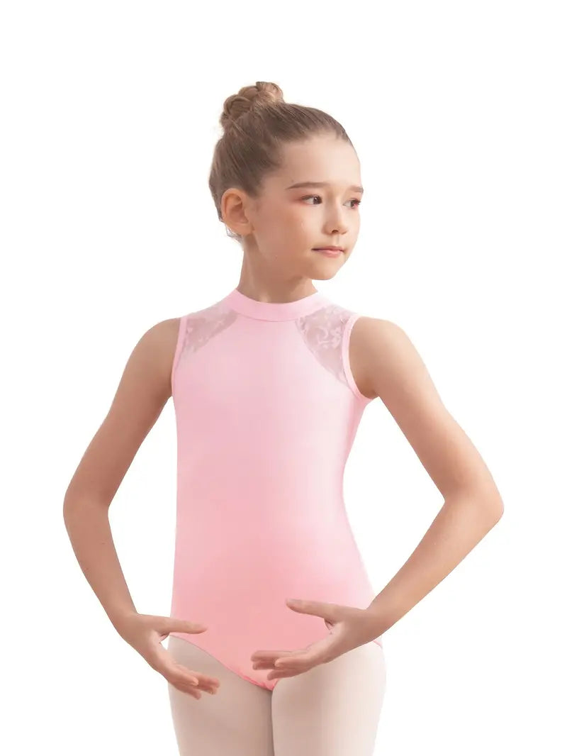 Girls Sophisticated Slim-Cotton Leotard