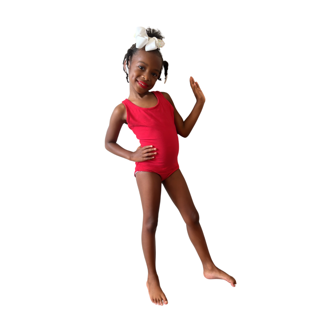 Natalie Girls Keyhole Tank Leotard