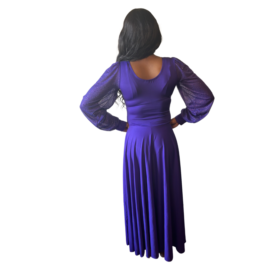 Body Wrappers Adult Twinkle Praise Solid Dress