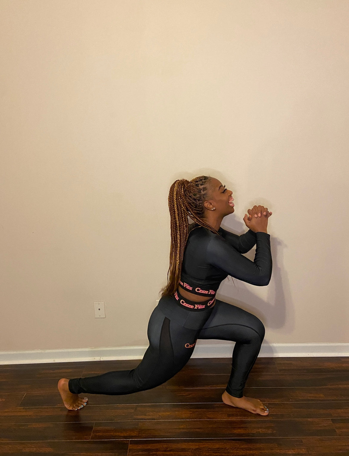 CRAZE FITZ High Waist Mesh Leggings