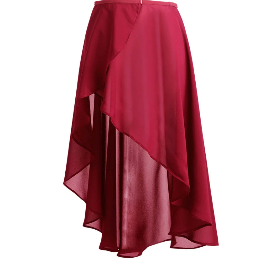 Women Adjustable Chiffon Yoga Wrap Skirt