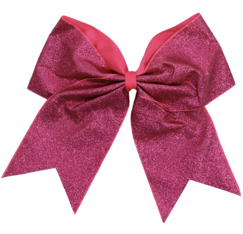 Kenz Laurenz Large Glitter Hair Bow w/Ponytail Holder