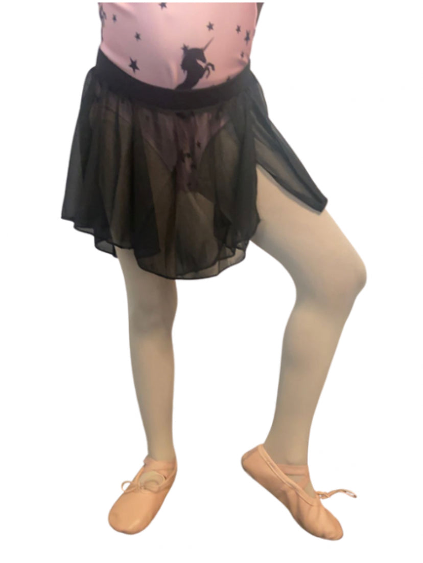 Body Wrappers Pull-On Full Bouncy Chiffon Girls Skirt
