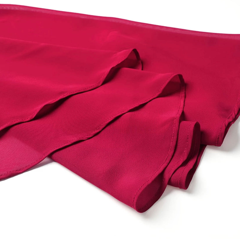 Women Adjustable Chiffon Yoga Wrap Skirt