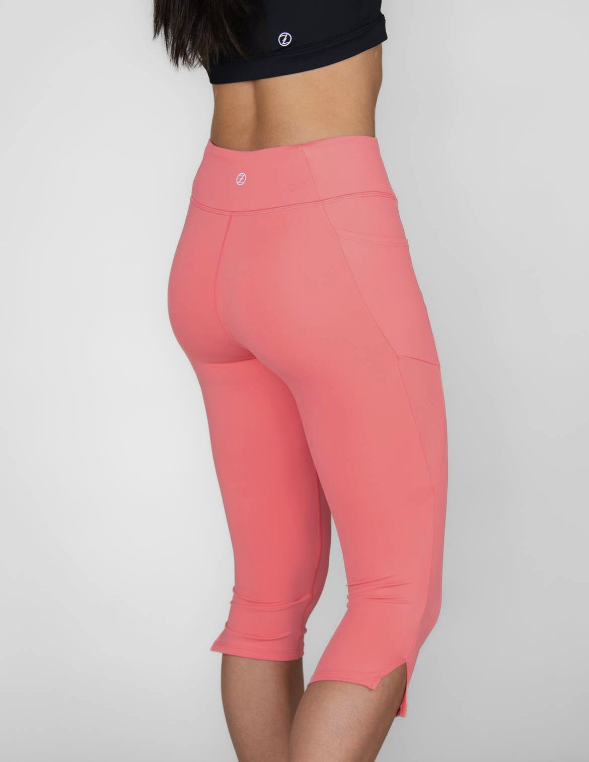 CZJ Women Luxe Knee Length Leggings w/Slits
