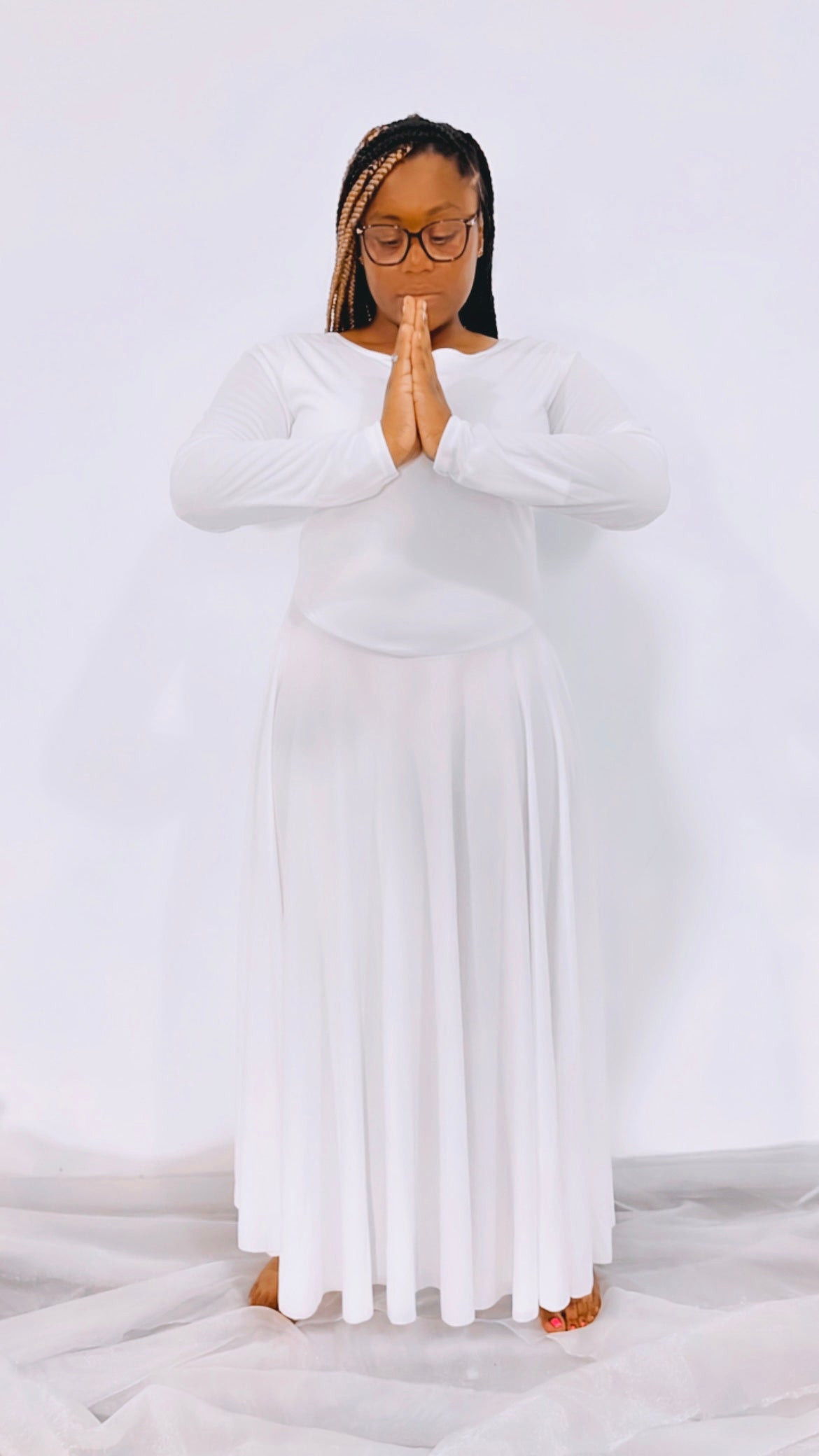 Body Wrappers Loose Fit Long Sleeve Dress