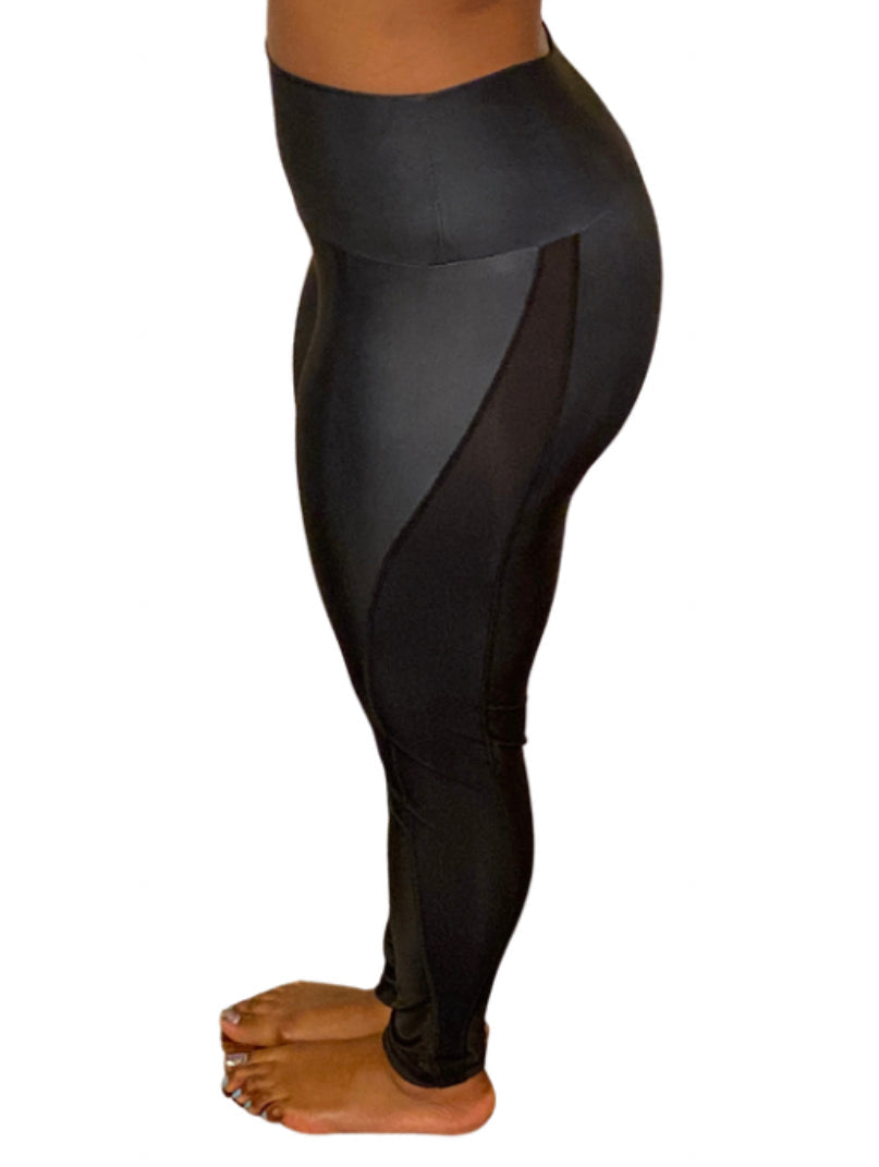 CRAZE FITZ High Waist Mesh Leggings