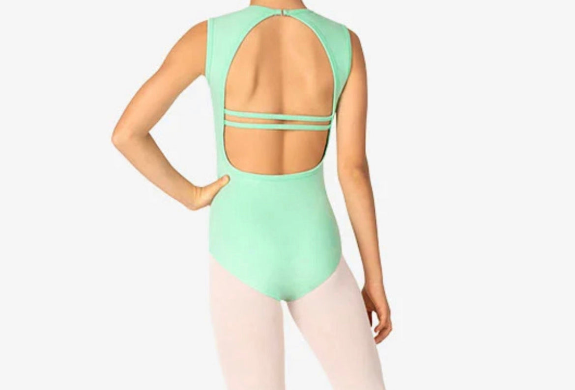 Theatricals Girls Cotton Dual Back Strap Leotard