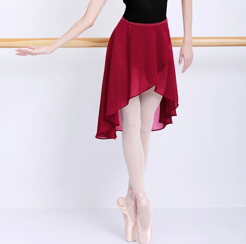 Women Adjustable Chiffon Yoga Wrap Skirt