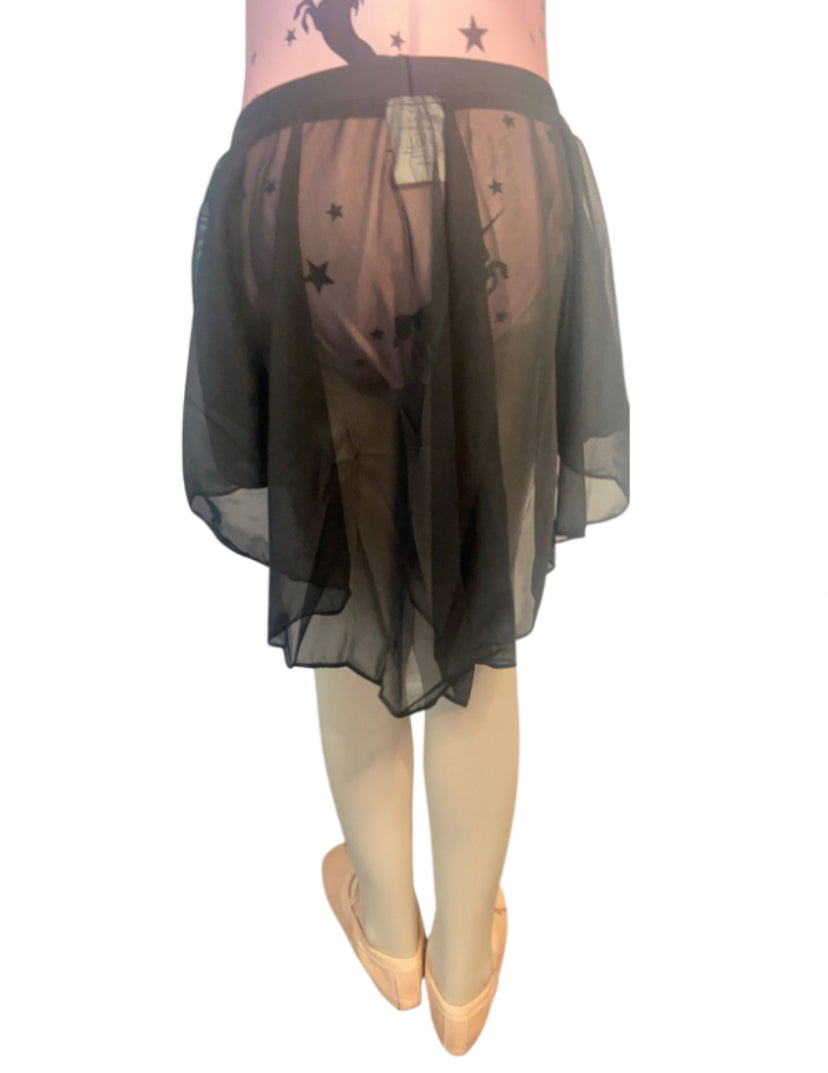 Body Wrappers Pull-On Full Bouncy Chiffon Girls Skirt