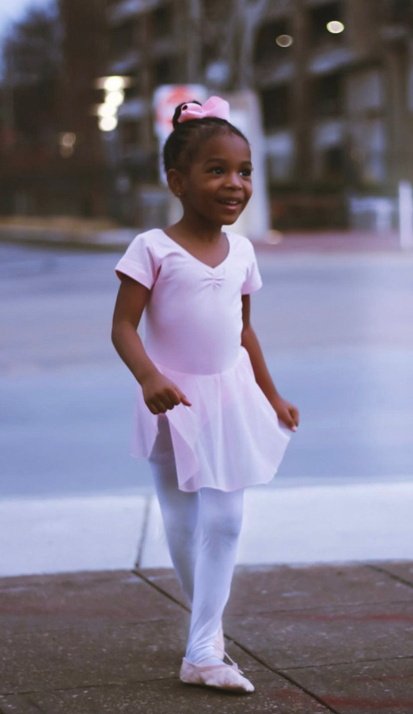 Girls Petite Leotard Skirt Dress