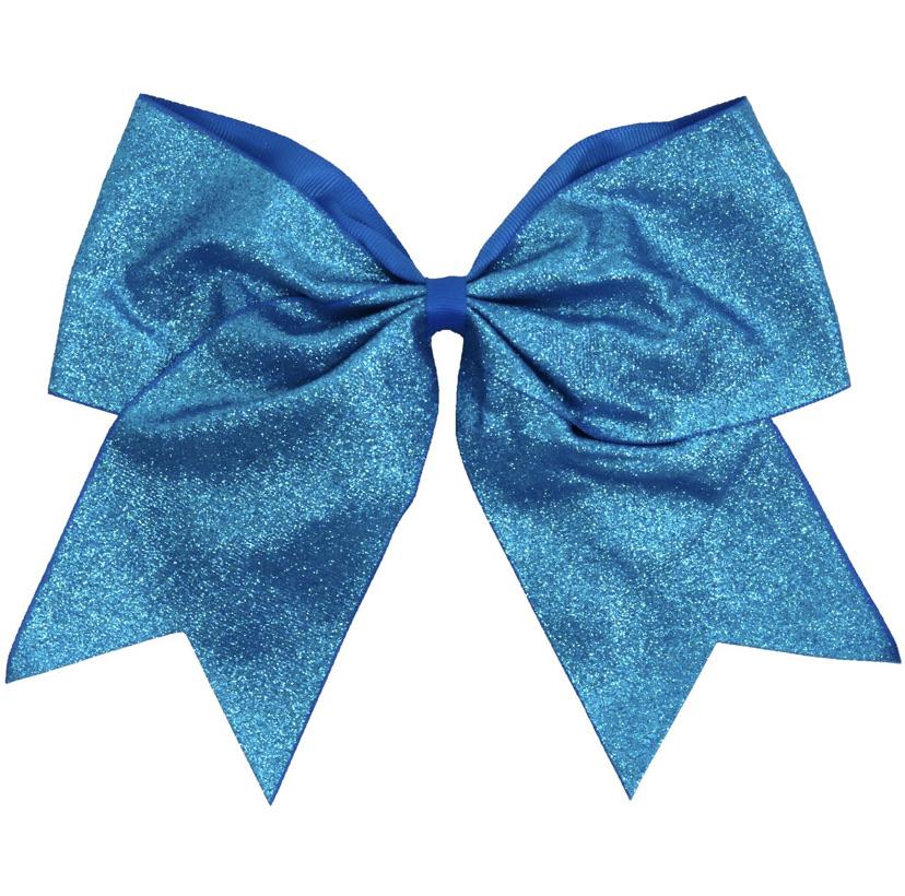 Kenz Laurenz Large Glitter Hair Bow w/Ponytail Holder