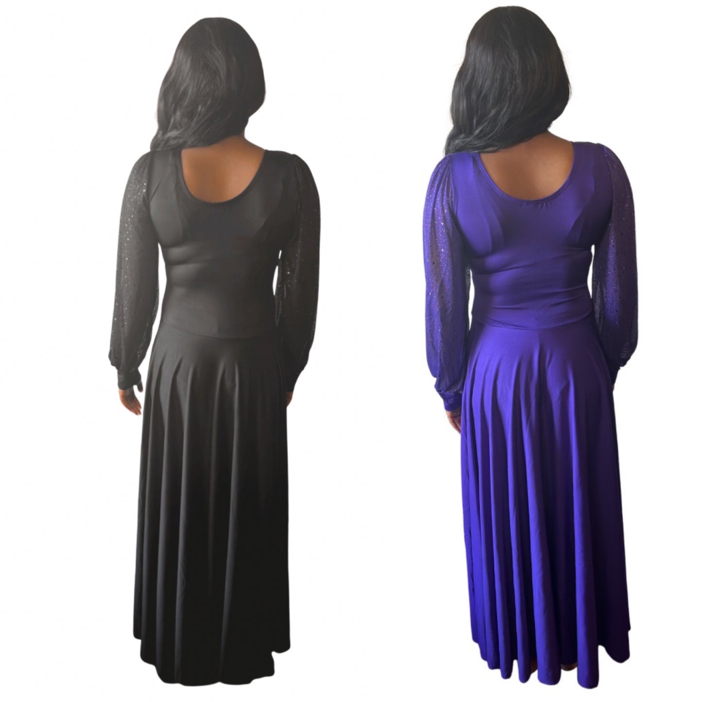 Body Wrappers Adult Twinkle Praise Solid Dress