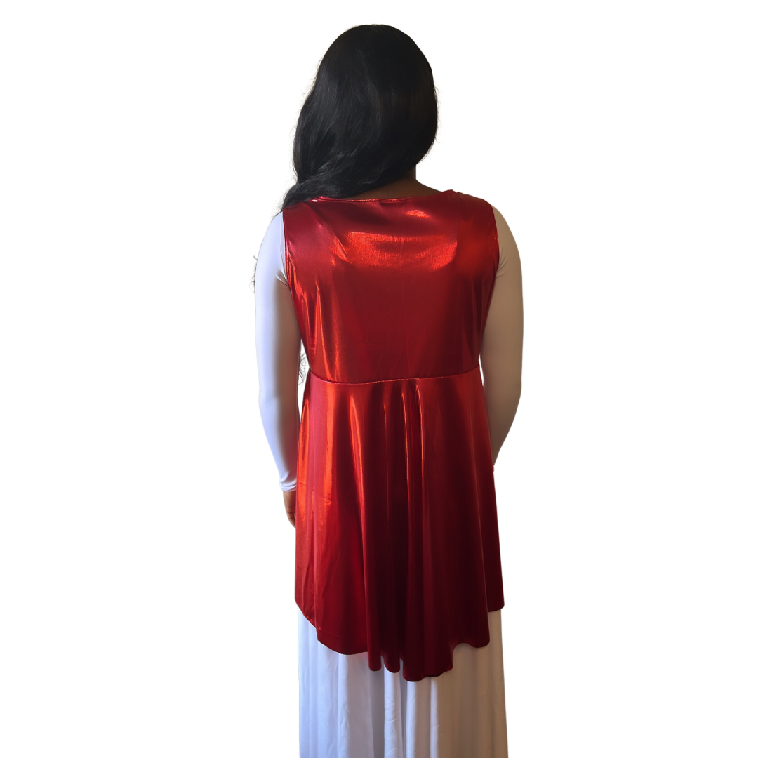 Body Wrappers Sleeveless Cross Tunic