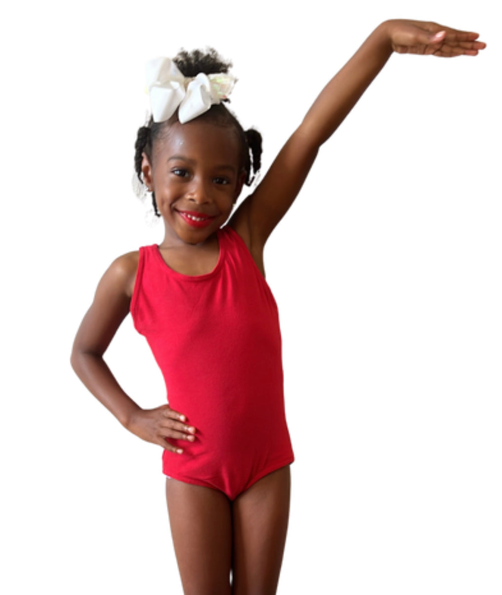 Natalie Girls Keyhole Tank Leotard