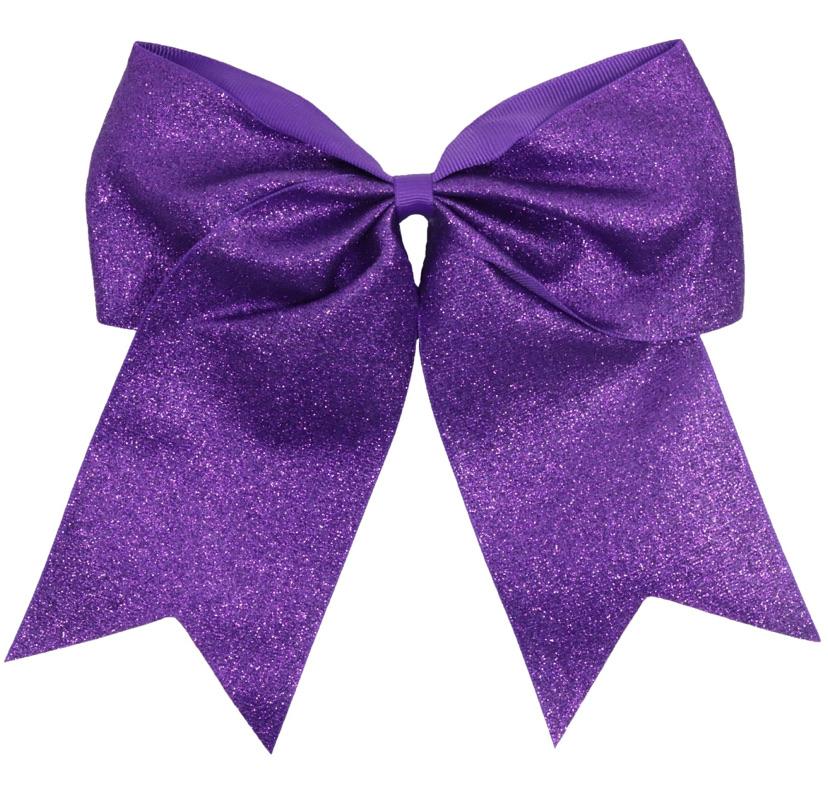 Kenz Laurenz Large Glitter Hair Bow w/Ponytail Holder