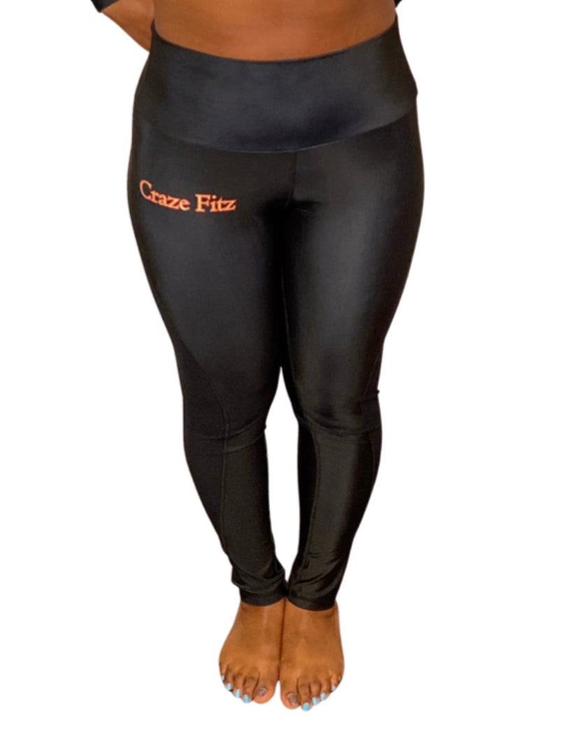 CRAZE FITZ High Waist Mesh Leggings