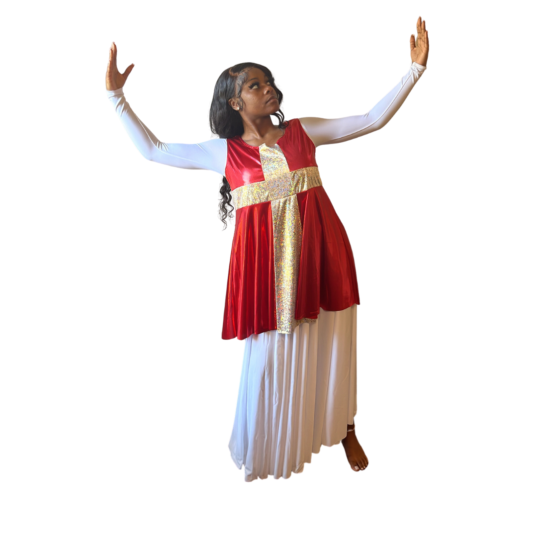Body Wrappers Sleeveless Cross Tunic