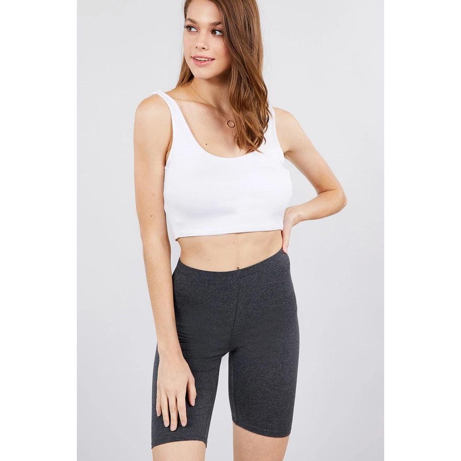 Adult Plain Jane Cotton Biker Shorts