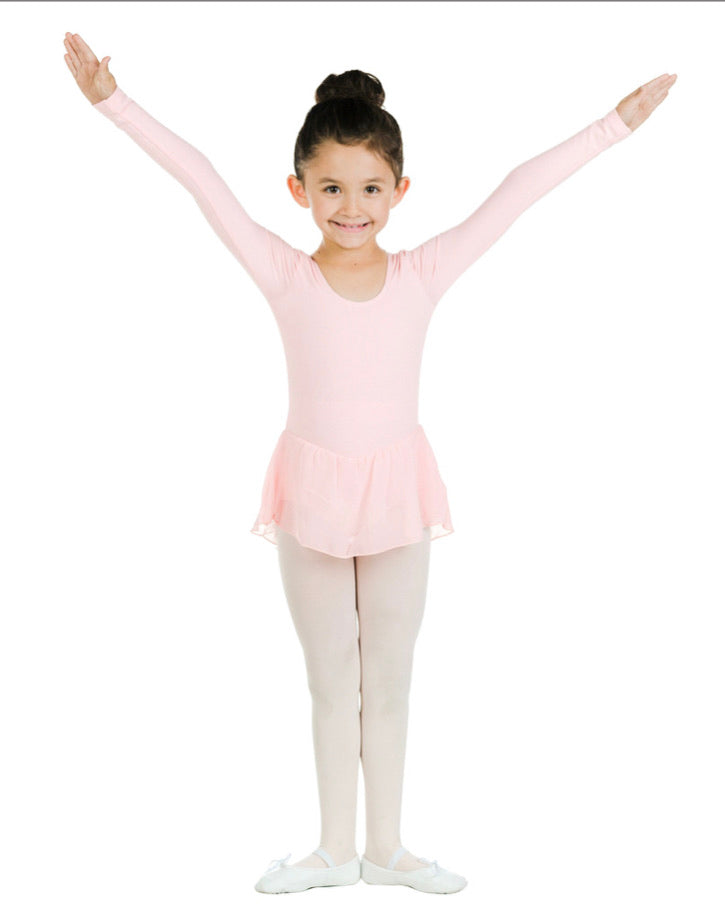 Long Sleeve Child Leotard Dress