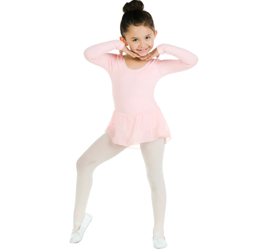 Long Sleeve Child Leotard Dress