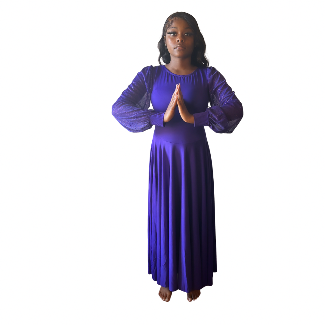 Body Wrappers Child Twinkle Praise Solid Dress Danze Craze N Praize