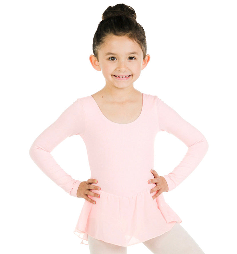 Long Sleeve Child Leotard Dress